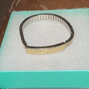 10K G.F. Top Caps Stainless St. Bot. Caps Expansion ID Bracelet